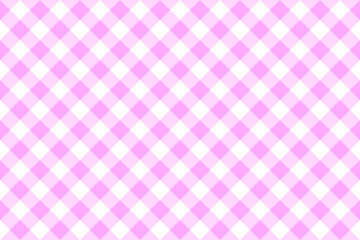 ピンク色の格子柄の背景。バレンタインのコンセプト。
