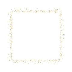 Gold Glitter Stars. Luxury Shiny Confetti.