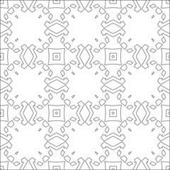  floral pattern background.Repeating geometric tiles from striped elements. Black pattern. 