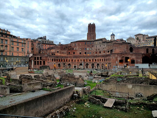 Fototapeta premium Mercato di traiano roma fori imperiali 