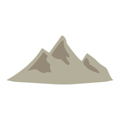 Fototapeta na wymiar mountains emblem on a white background, vector illustration