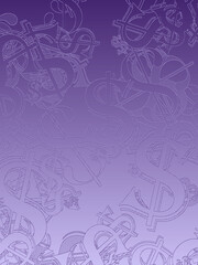 Abstract dollar sign grunge texture background image.