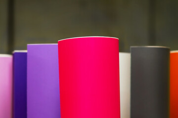 Adhesive colored films. Material for advertisers. Plotter.