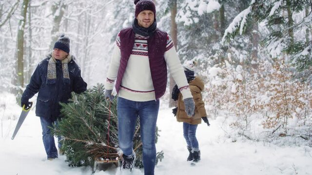 Three generation of family found the perfect Christmas tree 