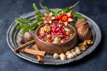Traditional delicious Turkish dessert; Ashura (Asure)