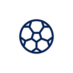Obraz premium football ball icon, isolated, white background 