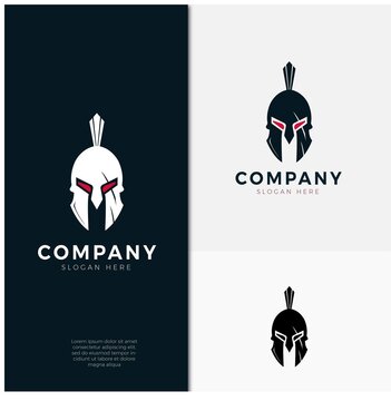 spartan logo concept design vector
