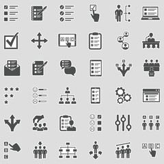 Option Icons. Sticker Design. Vector Illustration.