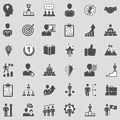 Personal Growth Icons. Sticker Design. Vector Illustration.