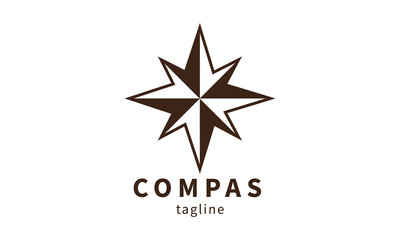 Premium vector compas logo design