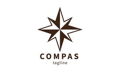 Premium vector compas logo design © Imchune Studio