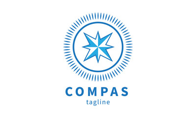 Premium vector compas logo design © Imchune Studio