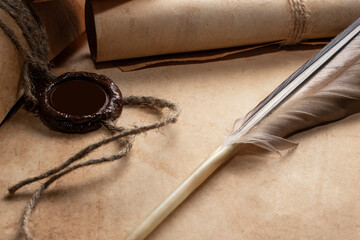 Old paper scroll.
