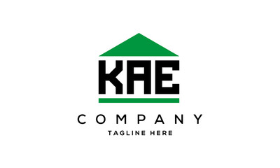 Fototapeta premium KAE three letter house for real estate logo design