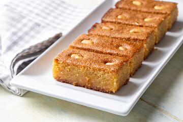 Turkish Dessert Sambali or Damascus Dessert (Sam Tatlisi)