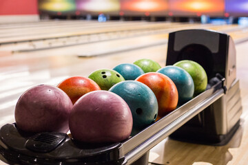 bowling ball on a court in Rio de Janeiro, Brazil.