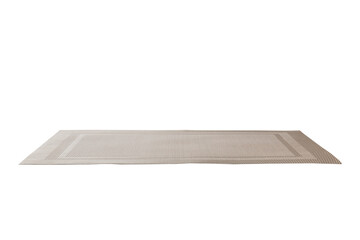 Empty Asian Food Background. place mat on wooden background perspective view with copy space flat lay