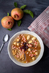Traditional delicious Turkish dessert; Ashura (Asure)