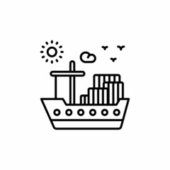 Cargo icon in vector. Logotype