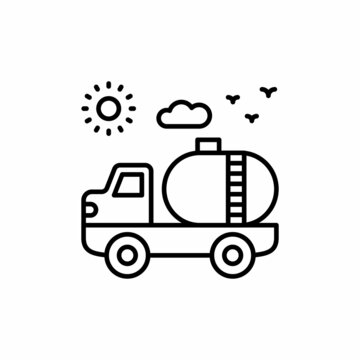 Gas Tank icon in vector. Logotype