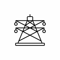 Electric Tower icon in vector. Logotype