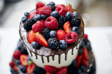 berry fruit cake