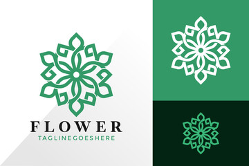 Nature Flower Ornament Logo Design, Abstract Logos Designs Concept for Template