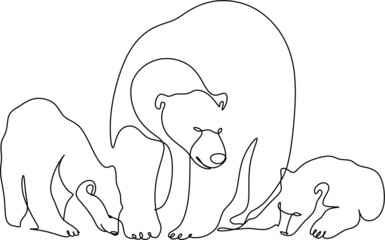 Christmas pine fir tree line art. Continuous one line drawing. Vector illustration minimalistic design. 2022 year, Christmas and New Year, Christmas tree type concept, New Year. Year of the tiger.