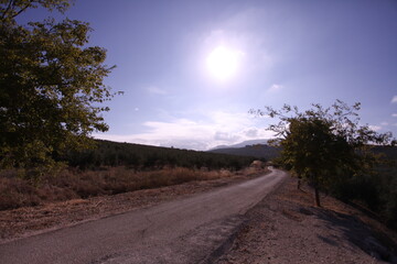 Paseo de la via verde en la provincia de Jáen