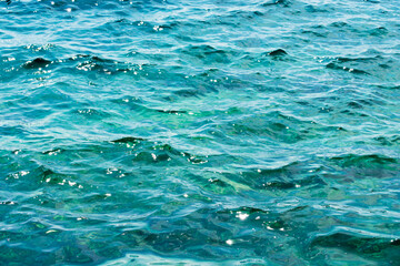 Fototapeta premium Turquoise beach water background