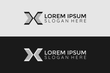 Modern, creative and iconic letter X logo design template, to share various visual identities