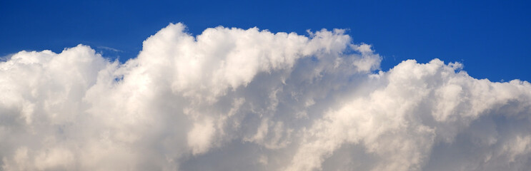 beautiful clouds on a blue day