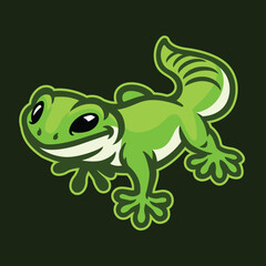 Gecko Logo funny cartoon character