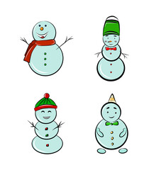 snowman character set