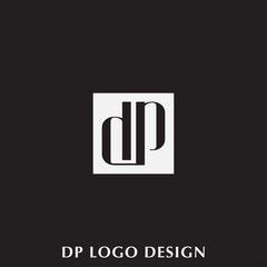 dp INITIAL LOGO DESIGN VECTOR