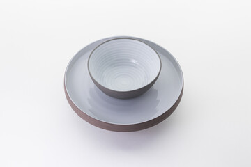 Kitchen and restaurant utensils on a white background