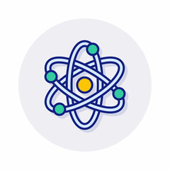 Nuclear Power icon in vector. Logotype