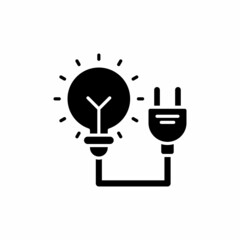 Electricity icon in vector. Logotype