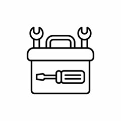 Toolbox icon in vector. Logotype