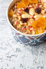 Traditional delicious Turkish dessert; Ashura (Asure)