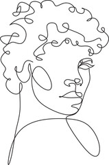 Elegant minimal Beauty salon Line Art Logo