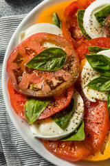 Healthy Homemade Heirloom Tomato Caprese Salad