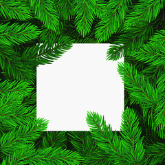 Christmas banner. Greeting card for Christmas and new year template in vector illustration