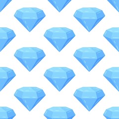 Vector illustration of a seamless vector pattern of diamonds. Fashionable flat diamond design for textile and interior design. Simple geometric diamond shape. 