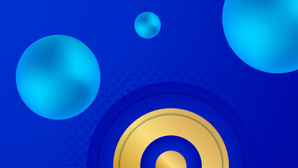 Simple blue, orange, and yellow abstract background