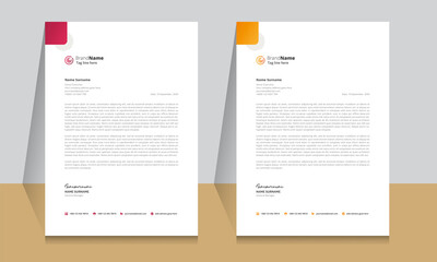 Letterhead format template, business style letterhead design template. Company letterhead template designs. Letterhead, Template.