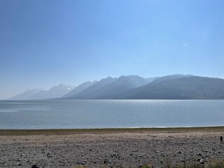 lake and mountains