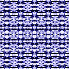 Indigo seamless ethnic tiles. Blue ikat spanish tile pattern Italian majolica Mexican puebla talavera Decorative monochrome tile pattern design Tiled texture for kitchen,bathroom flooring ceramic.