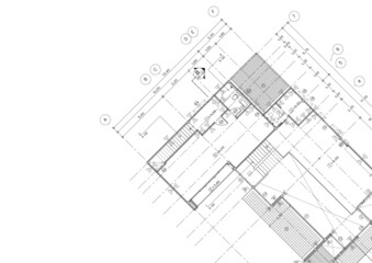 Floor plan designed building on the drawing.