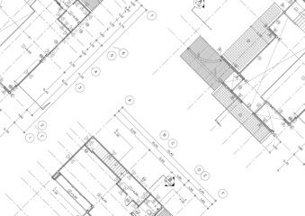 Floor plan designed building on the drawing.